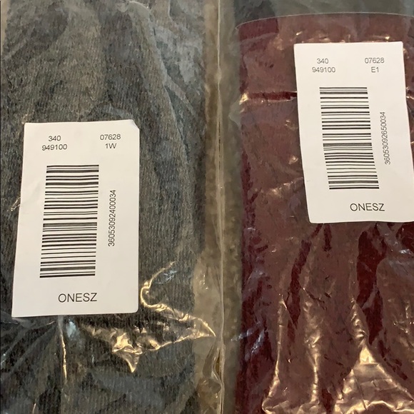 Lane Bryant Boot Socks Dark Gray and Wine - Picture 3 of 6